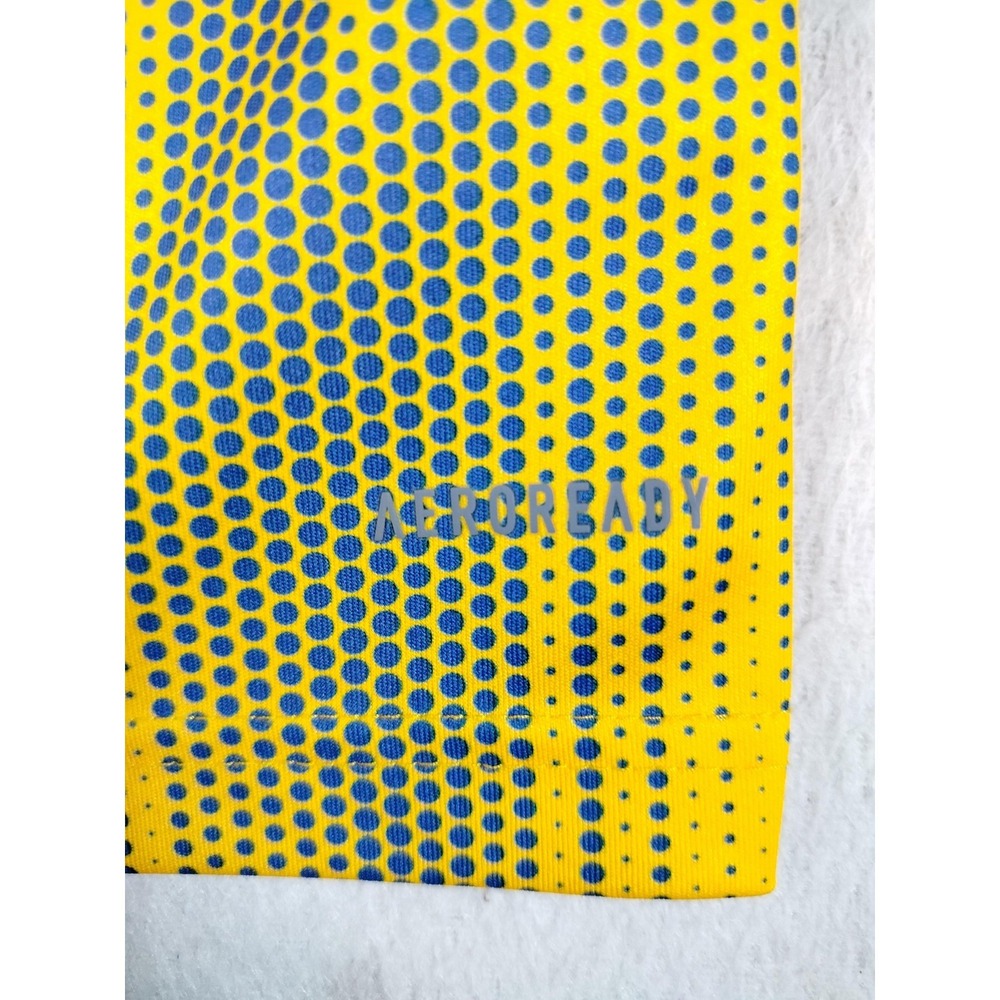 Adidas Shirt Youth 13-14Y Yellow Cancer Awareness Soccer Jersey 3 AEROREADY - Picture 8 of 13
